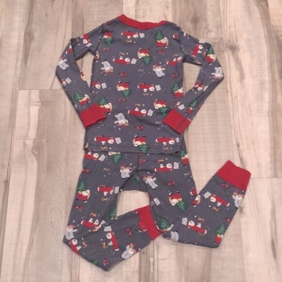 Hanna Andersson Santa Pajamas Organic Pajamas size 5 / 110 - Picture 2 of 10